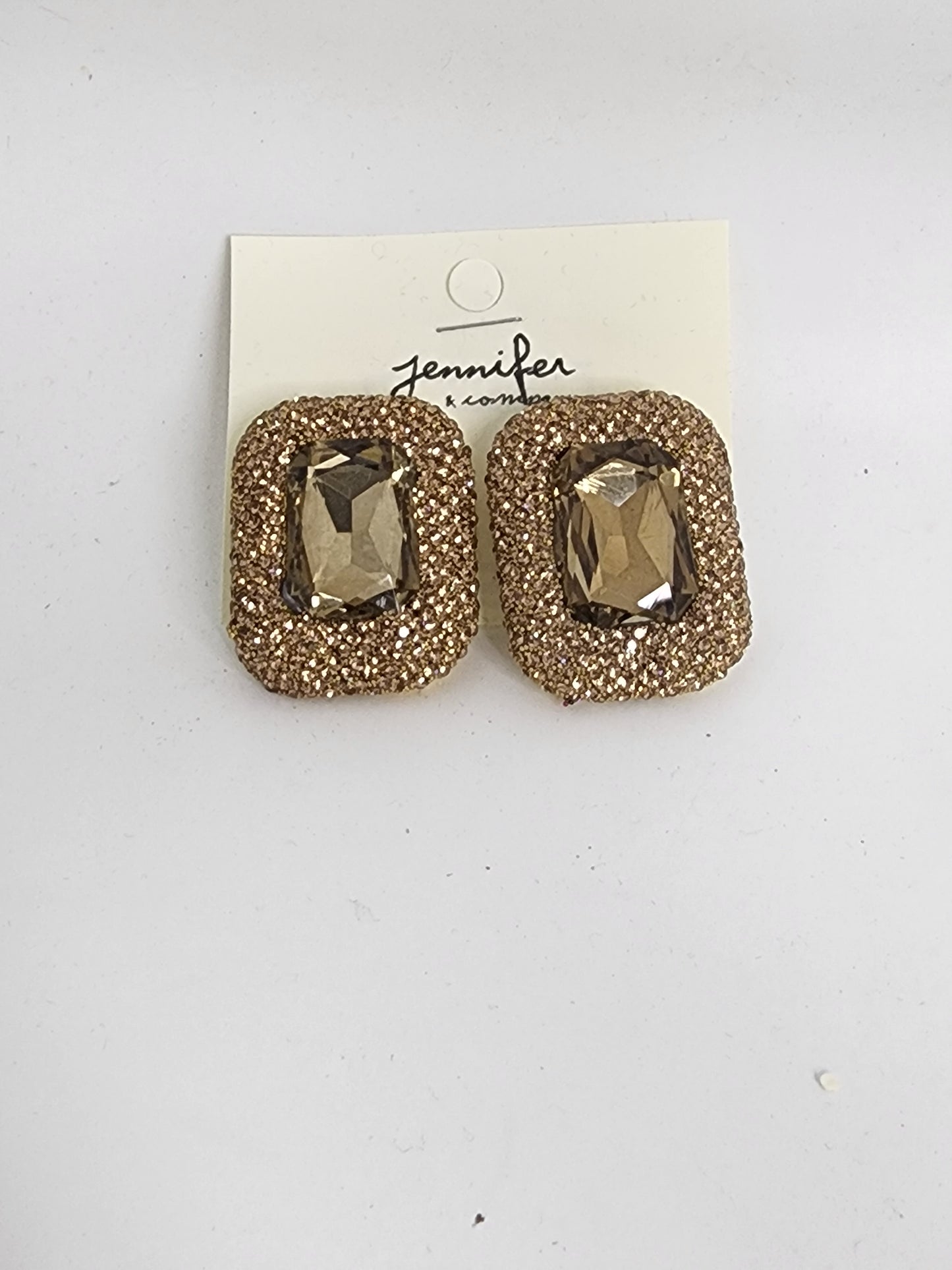 Square Glitter Earrings