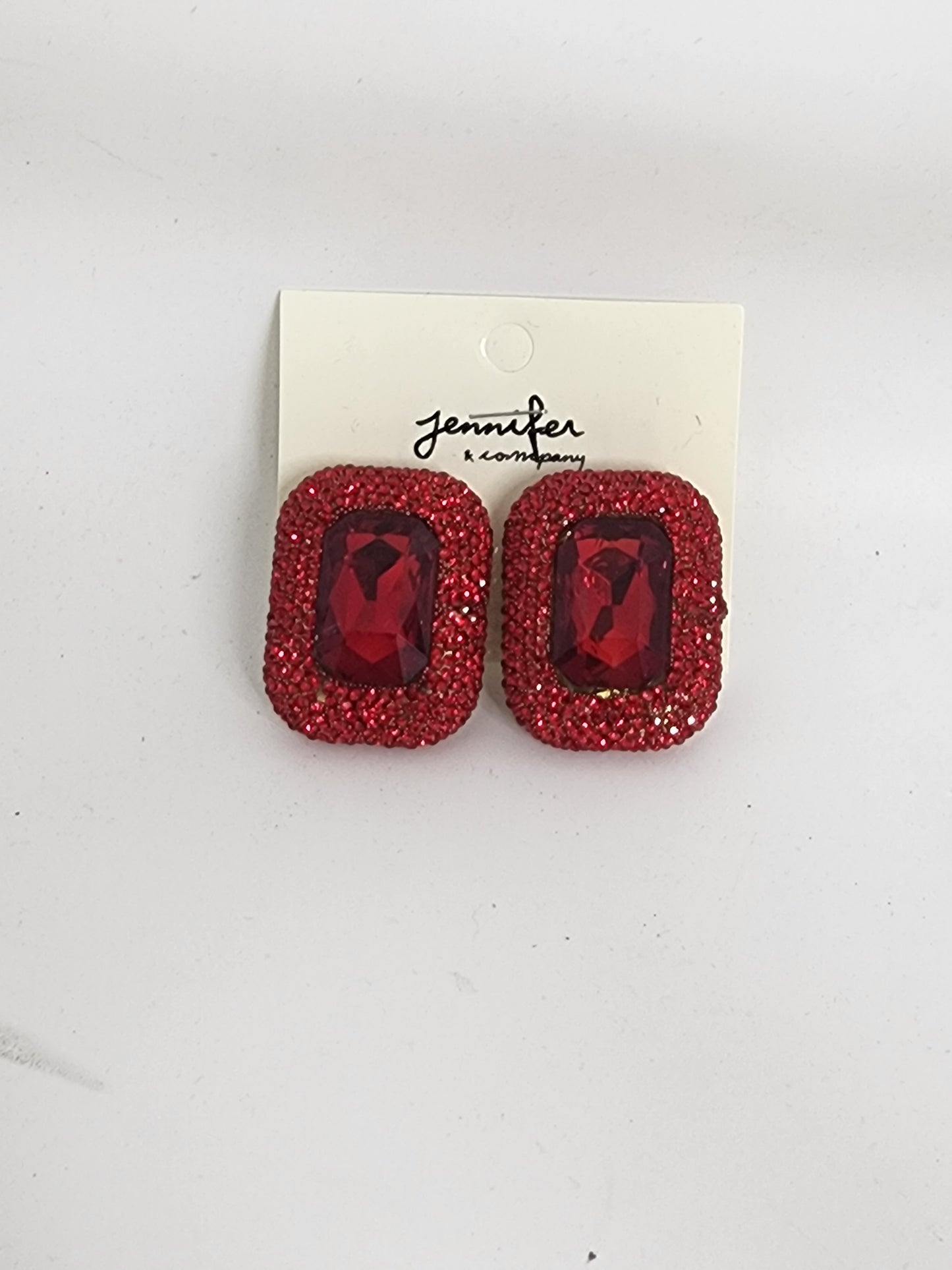 Glitter Square Earrings
