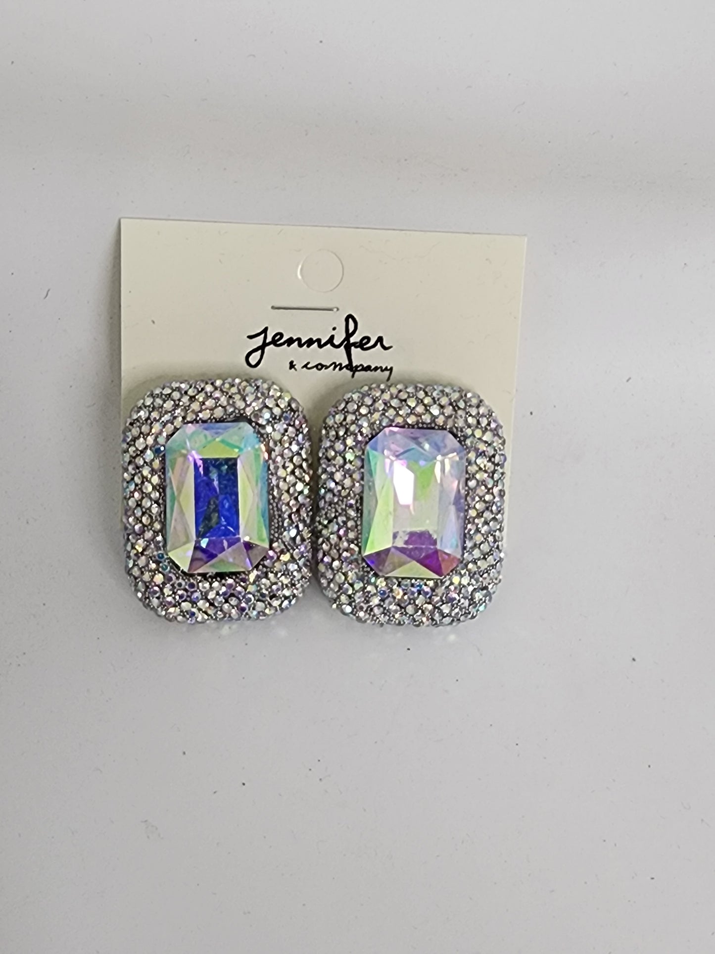 Square Glitter Earrings