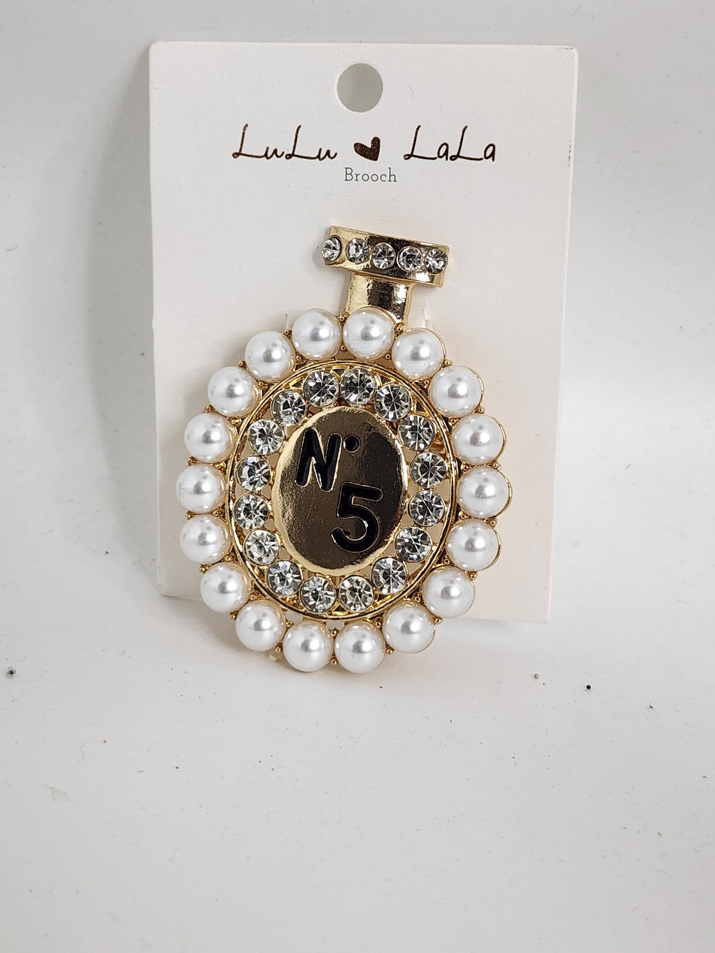 No 5 Perfume Brooch