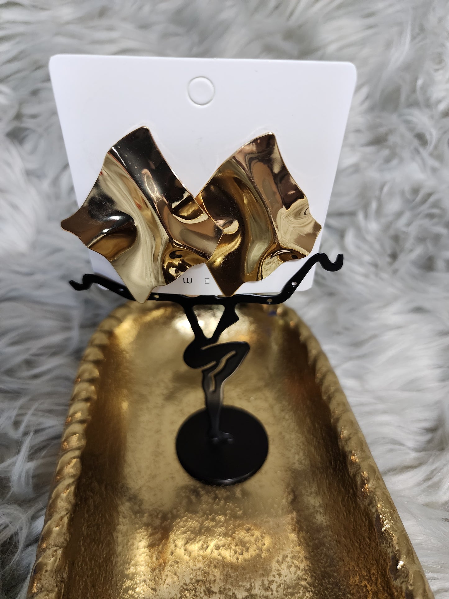 Gold Abstract Earrings