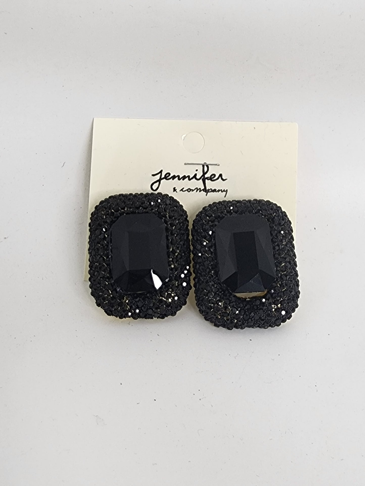 Glitter Square Earrings