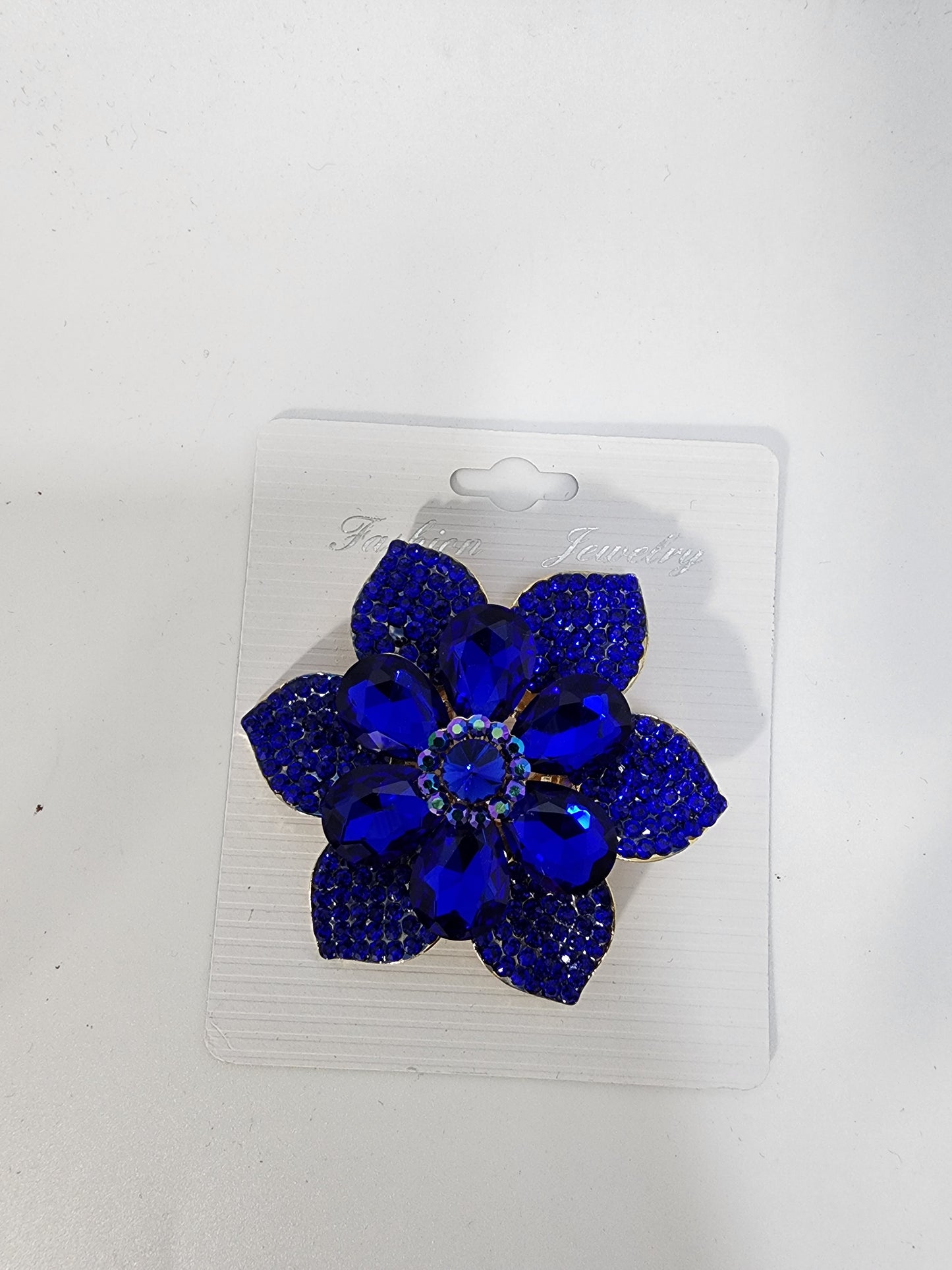 Blue Flower Brooch