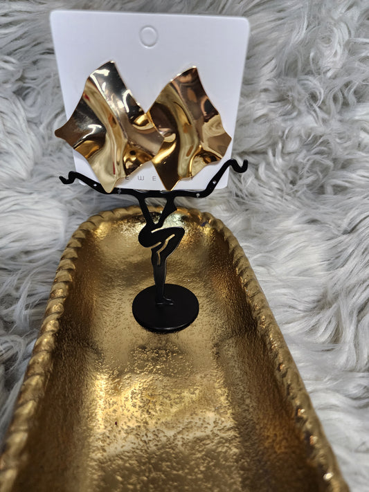 Gold Abstract Earrings